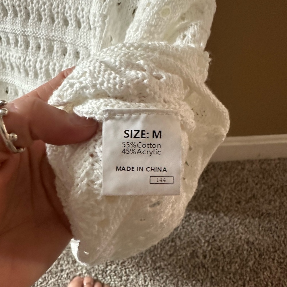 White Knit Sweater - Picture 2 of 2